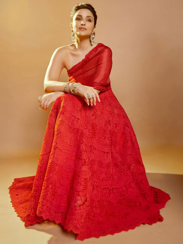 PARINEETI CHOPRA IN RED GOWN
