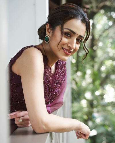 Trisha Krishnan in Sitara saree