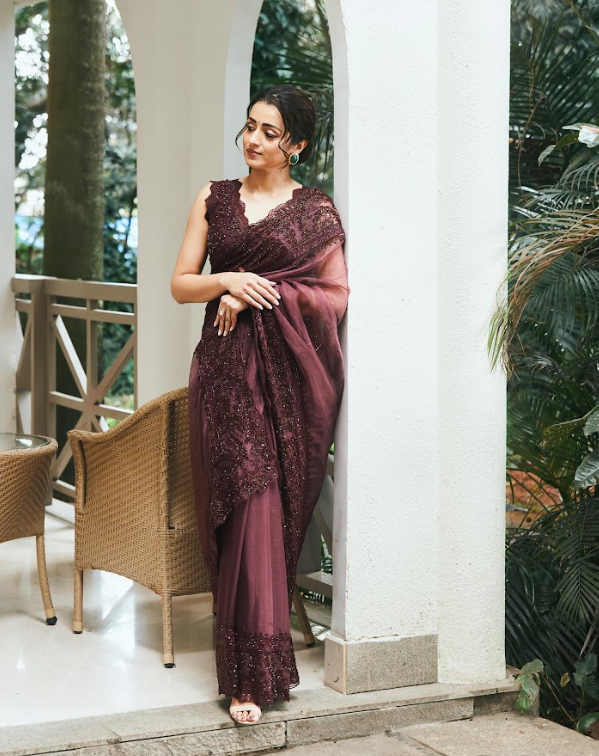 Trisha Krishnan in Sitara saree