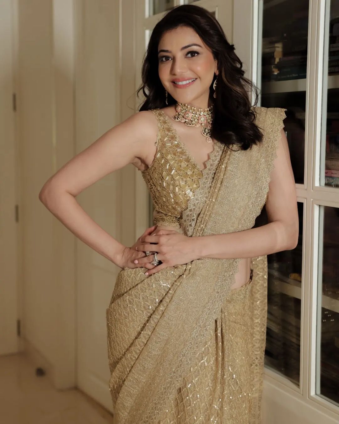 Kajal Aggarwal in Niya saree