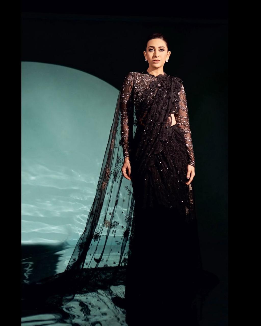 Karishma Kapoor in Celestia saree set