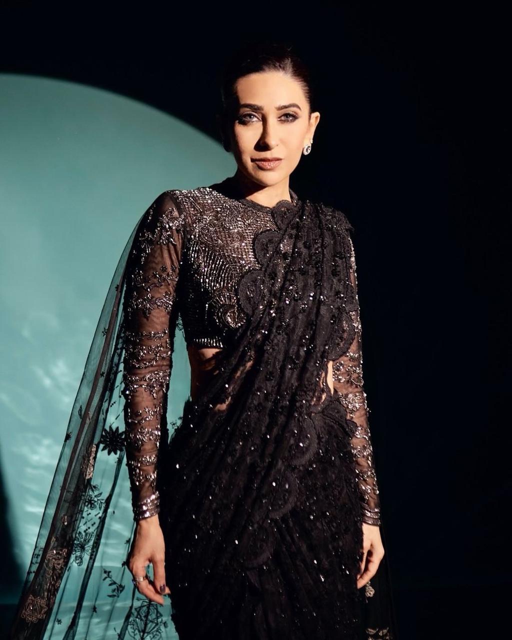 Karishma Kapoor in Celestia saree set