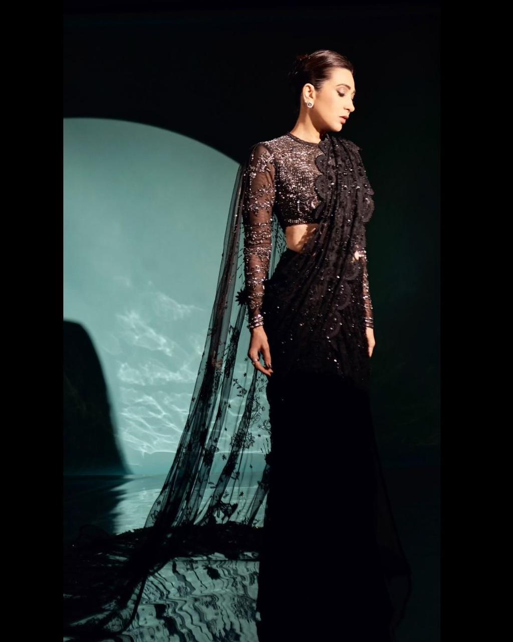 Karishma Kapoor in Celestia saree set