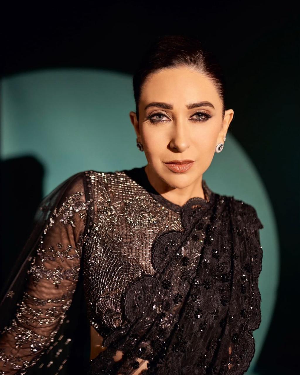 Karishma Kapoor in Celestia saree set