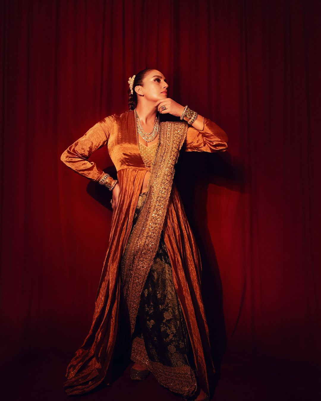 Huma Qureshi in Seraphine saree