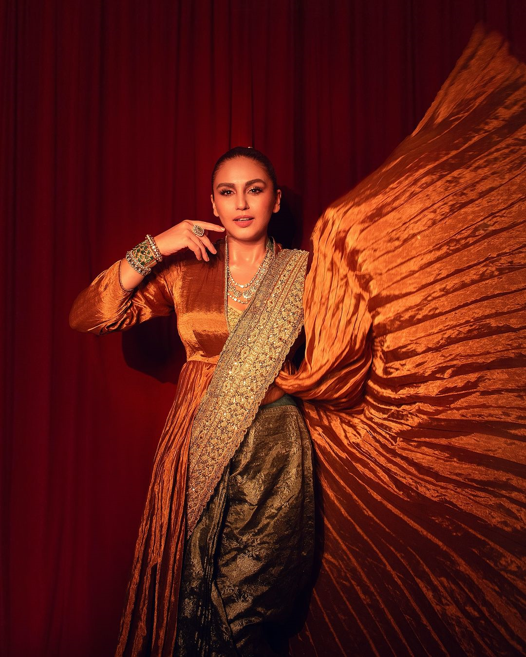 Huma Qureshi in Seraphine saree